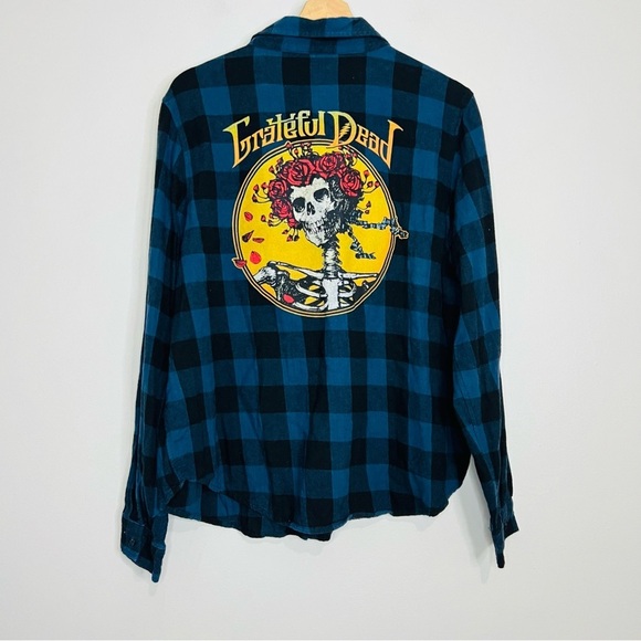 The Grateful Dead Classic Graphic lightweight Flannel L - Picture 5 of 6